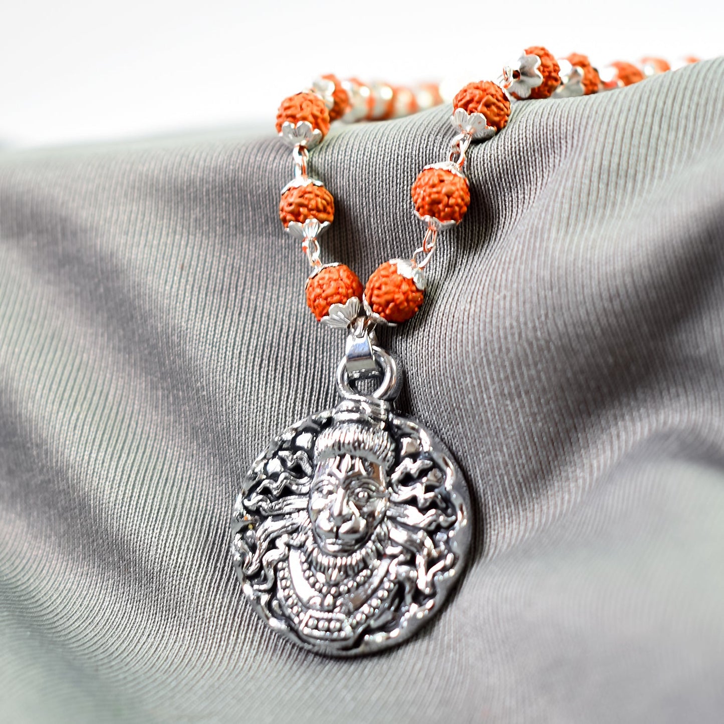 Rudraksha & Hanumanji Pendeant Chain