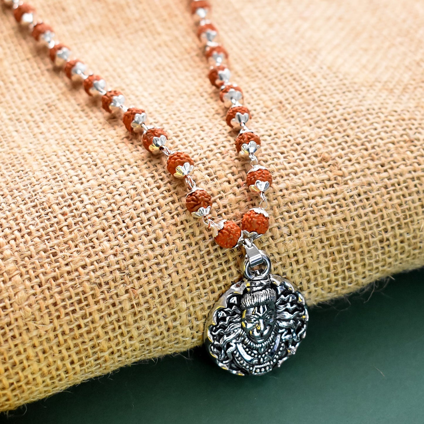 Rudraksha & Hanumanji Pendeant Chain