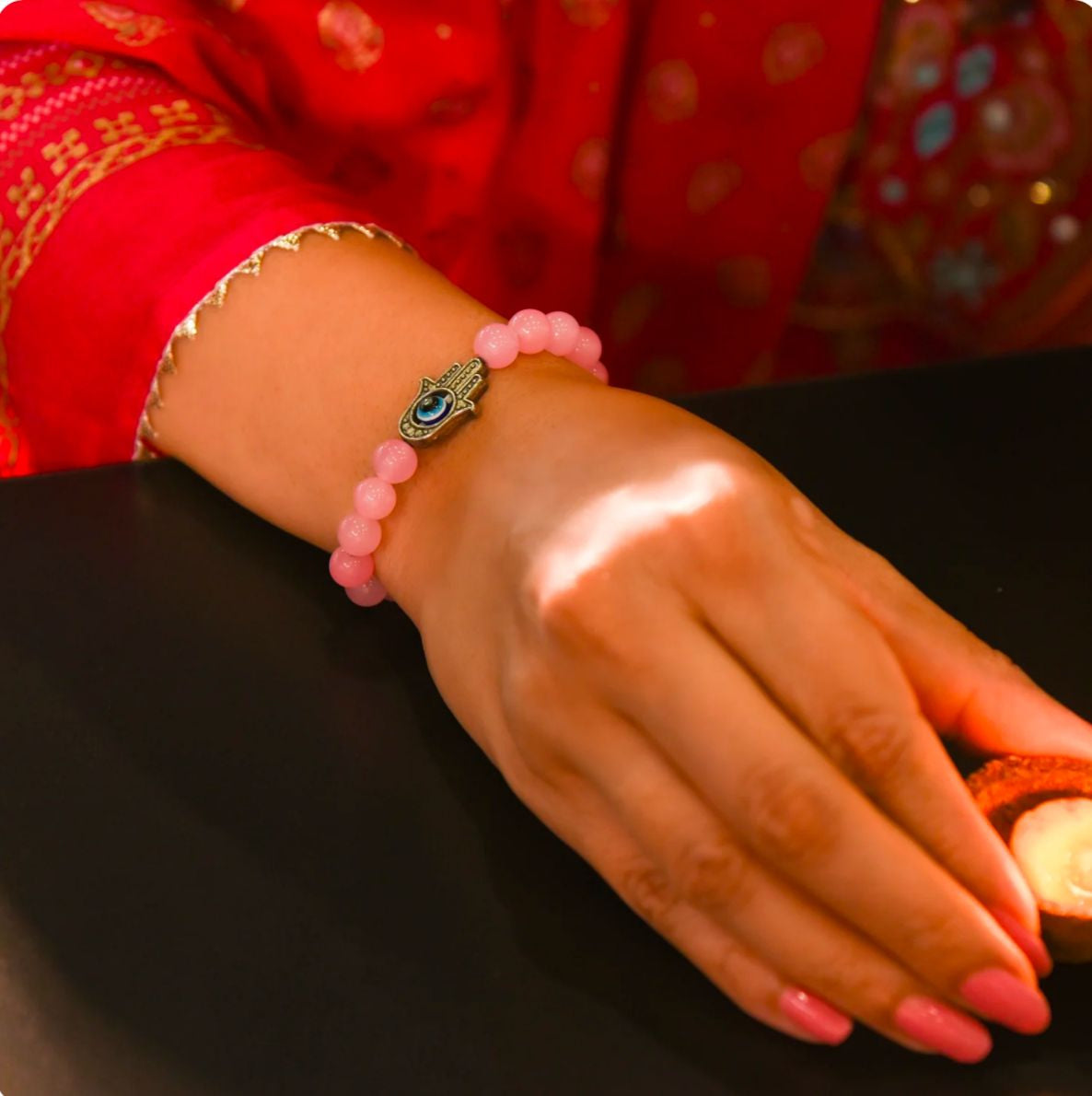 PINK GEMSTONE BRACELET